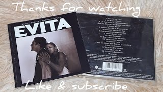 MADONNA  EVITA SOUNDTRACKS CD UNBOXING cdunboxing madonna [upl. by Ajna29]