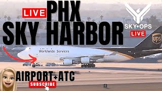 🔴LIVE PLANESPOTTING  PHOENIX SKY HARBOR – PHX LIVE weekday SPECIAL ATC ARRIVALS DEPARTURES RAMP [upl. by Annahsar]