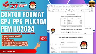 Contoh Format SPJ Untuk PPS PILKADA PEMILU 2024 [upl. by Alford]