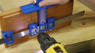 How to Use the Cabinet Hardware Jig Guide for Handles Knobs amp Pulls Installation Quick amp Easy Jig [upl. by Barri]