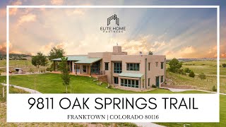 Luxury Listing  9811 Oak Springs Trail Franktown Colorado 80116 [upl. by Barren700]