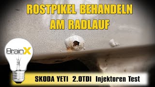 Rostblasen entfernen Rostbehandlung am Radlauf  Smartrepair DIY [upl. by Acus333]