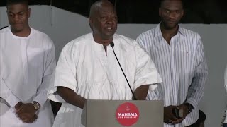 Ghanas former president Mahama wins election officials say  REUTERS [upl. by Yalahs440]