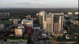 Diamond plazaAerial shots of Nairobi city Kenya [upl. by Moffitt258]