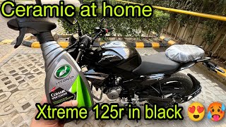 Ceramic Coating on Xtreme 125R  DIY  planning for Long trip on xtreme 125r [upl. by Stoneman608]