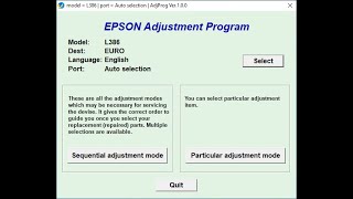 How to Reset Epson L386 Printer [upl. by Lilahk]