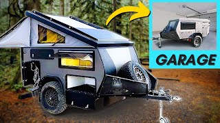 STAND UP CAMPER That Fits In Garage X9 Trailer Tour [upl. by Idnat505]