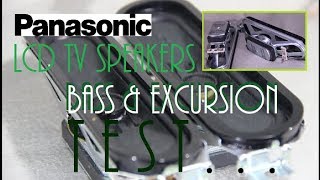 Panasonic VIERA unit LOAA16C LCD TV speaker  bass amp excursion test [upl. by Ahsienauq]