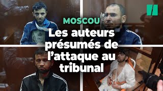 Les suspects de lattentat de Moscou au tribunal pour la première fois [upl. by Eimam946]