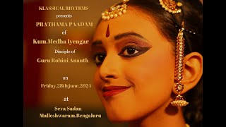 KLASSICAL RHYTHMS presents PRATHAMA PAADAM of KumMedha Iyengar [upl. by Nilac]