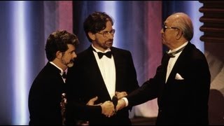 Akira Kurosawa Receives an Honorary Award 1990 Oscars [upl. by Maybelle]