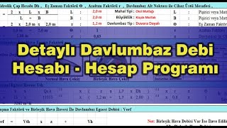 Detaylı Davlumbaz Debi Hesabı  Hesap Programı [upl. by Enileuqaj895]