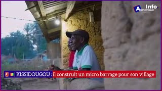 🚨🇬🇳 FIRADOU Tamba Marc construit un microbarrage de 34 kW permettant d’électrifier 100 ménages✅ [upl. by Johanan]