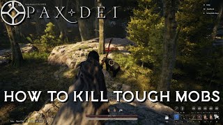 Pax Dei  How to easly kill tough mobs eg bears  cheese tactics [upl. by Martha]