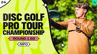 2024 Disc Golf Pro Tour Championship  MPO R1B9  Buhr Wysocki Anttila Heimburg  JomezPro [upl. by Deloria183]