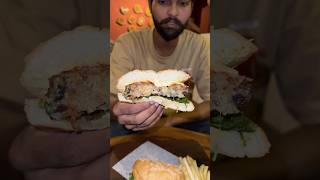 Best ever mushroom burger foodie foodblogger foodreview subscribe [upl. by Oregolac]