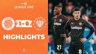 Highlights  Stevenage v Blackpool [upl. by Meeka]