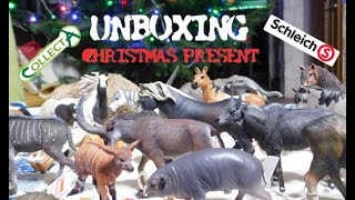 MEGA Unboxing Collecta amp Schleich pangolin capybara moose leopard horses  HAPPY NEW YEAR 2024 [upl. by Leira]