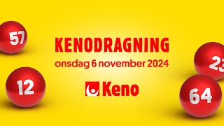 Keno onsdag 6 november 2024  Kenodragningen [upl. by Bore]