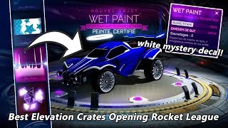 Best Elevation Crates Opening Rocket League [upl. by Jacquenette]