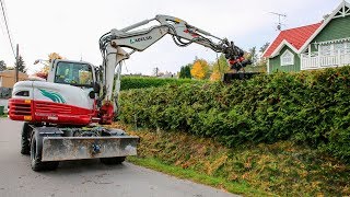 Hydraulische Heckenschere für Bagger  GreenTec RC 132 LRS 1602 und HL 180 [upl. by Einnok721]