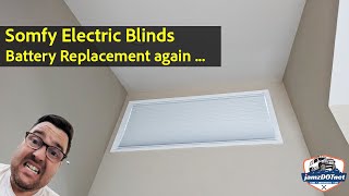 Somfy Electric Blinds battery replacement [upl. by Nelleh191]