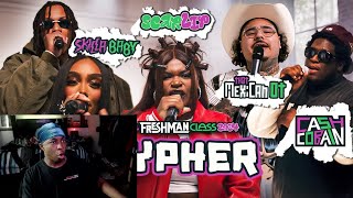 2024 XXL Freshman Cypher With Mexican OT Skilla Baby ScarLip Cash Cobain and Lay Bankz REACTION [upl. by Llewol]