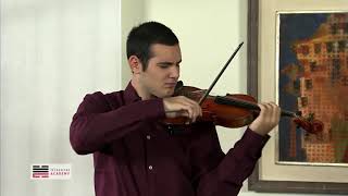 VIOLIN MASTERCLASS Excerpt  WIENIAWSKI RUDOLF KOELMAN [upl. by Oriana297]