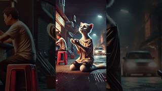 Dad Cats children died from unhealthy food 🙀 cat catsoftiktok shortsfeed trendingshorts viral [upl. by Deys]