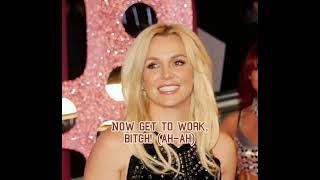 Britney Spears  Work Bitch Lyrics [upl. by Terr]