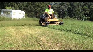 Mowing with a Hustler Super Z and other stuff [upl. by Auhsej]