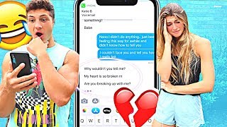 BREAKING UP WITH MY GIRLFRIEND THROUGH TEXT PRANK SHOCKING [upl. by Segal480]