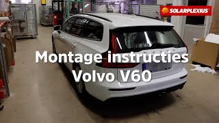 VOLVO V60 met tegen zon en inkijk geblindeerde ramen door het zonweringsysteem van SOLARPLEXIUS [upl. by Mcclenaghan994]