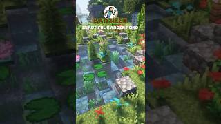 Minecraft Beautiful Garden Pond Building Tips – Watch amp Build 💧 [upl. by Itnavart]