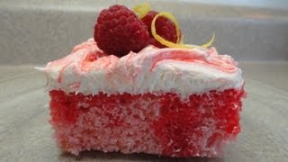 Recipes Using Cake Mixes 23 Raspberry pinklemonade quotpokequot cake [upl. by Berty]