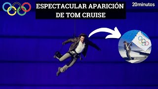 TOM CRUISE aparece en el estadio Olímpico de París  JUEGOS OLÍMPICOS [upl. by Beilul115]