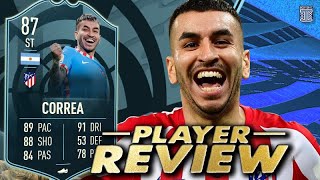 87 LA LIGA PLAYER OF THE MONTH CORREA REVIEW POTM CORREA  FIFA 22 ULTIMATE TEAM [upl. by Lody]