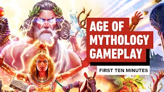 Age of Mythology Retold The First 10 Minutes of Gameplay [upl. by Assilram816]