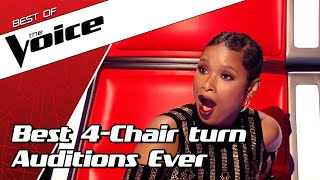 TOP 10  BEST ALL TURN Blind Auditions in The Voice [upl. by Rusticus]