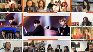 quotBTS  Perfect Man Shinhwa Coverquot Reaction Mashup [upl. by Karylin]