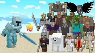 ICE WARRIOR vs REXYS EXPANSION  Minecraft Mob Battle [upl. by Judas]