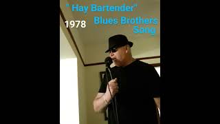 quotHay Bartenderquot Blues Brothers song cover 1978 SHORT [upl. by Yllus]