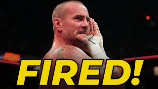 CM Punk FIRED By AEW [upl. by Nerwal101]