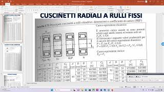 DIMENSIONAMENTO CUSCINETTI VOLVENTOI E RADENTI ASSIALI E RADIALI [upl. by Ahseenyt]