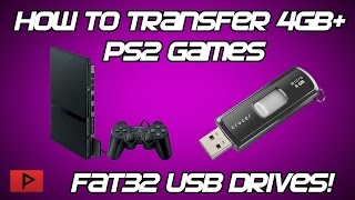 How To Copy Large 4GB PS2 Games to FAT32 USB Drive Tutorial [upl. by Nohsreg]