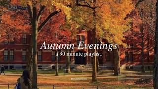 a 90 minute study playlist for cozy fall days🍁 [upl. by Akemahs144]