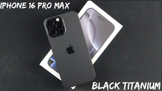 iPhone 16 Pro Max Unboxing Black Titanium [upl. by Joyce230]