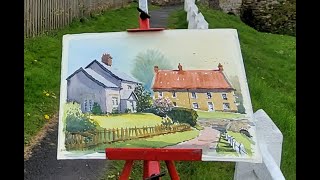 Colinsteedart How to paint using watercolour My latest video takes you to HuttonleHole [upl. by Eenhpad]