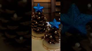 Beautiful Pine Cones Christmas Trees beautiful easy [upl. by Ecirtemed577]