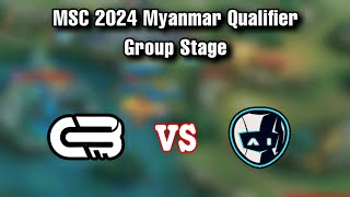 KgKg Lay Esports VS Ai Esports  Bo3   MSC 2024 Myanmar Qualifier Group Stage [upl. by Anilas]